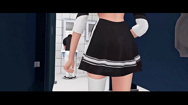 Image Sexy Cheerleader Seduces Her Teacher For Dirty Sex In The School Bathroom (SIMS   ANIME HENTAI   SFM)