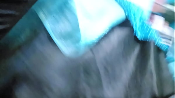 Image Sexy big ass slut in blue lingerie takes huge cock drilling