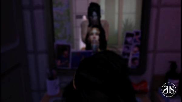 Image Horny slut gets fuck in the restroom - Party scene, 3D Hentai, The sims 4