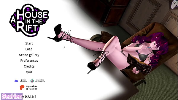 Image The girl is caught by me while masturbating and decides to get help from me by penetrating my big penis and making me come all inside | A house in the rift | Hentai Games P1