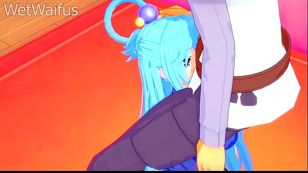 Image Aqua's Pussy is blessed by Kazuma's Cum in Intense Sex - Konosuba Hentai