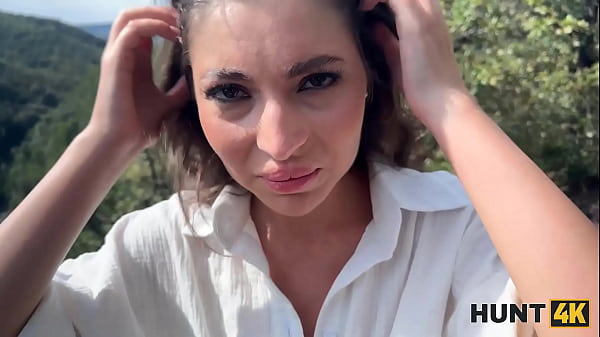 Image HUNT4K. A bike ride ended up as a perfect outdoor deepthroat and sex