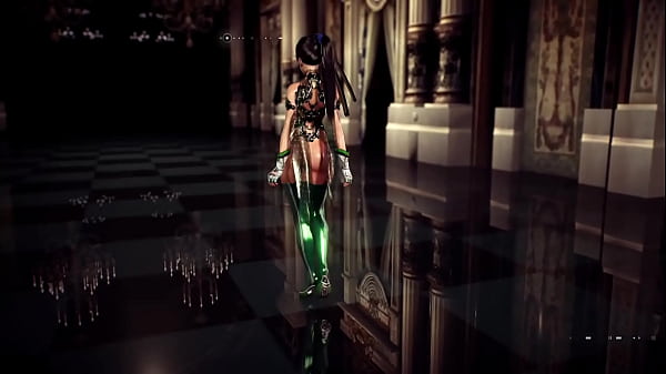 Image Flirtatious busty Eve shows off a new paid skin in erotic solo dance
