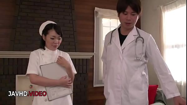 Image Asian Nurse Ui Kinari Provides Warm Blowjob and Teases Her Shaved Pussy
