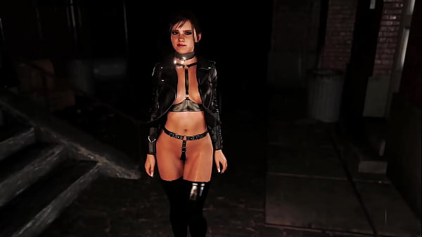 Image Submissive whore Ellie Williams dancing half naked on dirty street for cash
