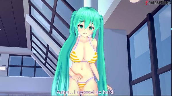 Image Hatsune Miku bikini footjob and blowjob | 1 | Vocaloid | Full & POV on Sheer & PTRN: Fantasyking3