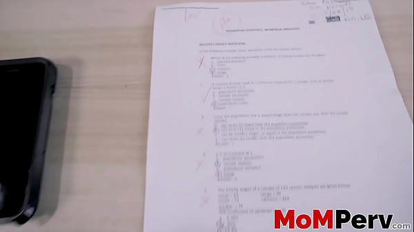 Image Slutty MILF rewards her stepson for good grades with BJ