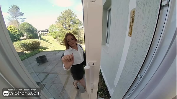 Image VRB Trans: Redhead T-Girl Julia Ribeiro Sucks Your Dick In A Tight Skirt pt.3