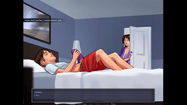 Image I cummed inside her! The Milf can't resist my long cock and lets me fuck her missionary style to fill her with cum | Summertime saga | Hentai Games P1