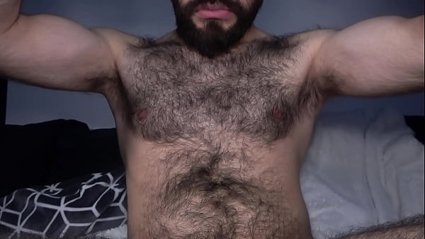 Image Louivmane Hairy GAY Bear Edging Asshole Rosebud out