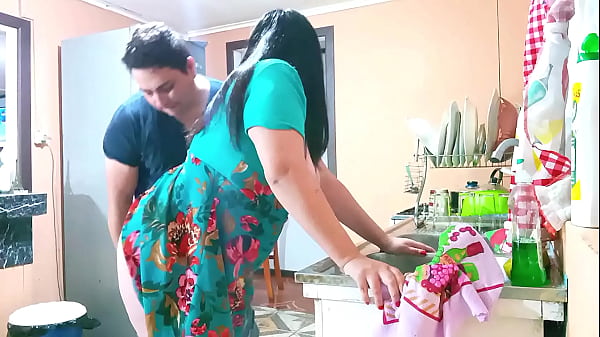 Image Amateur couple has sex in the kitchen.
