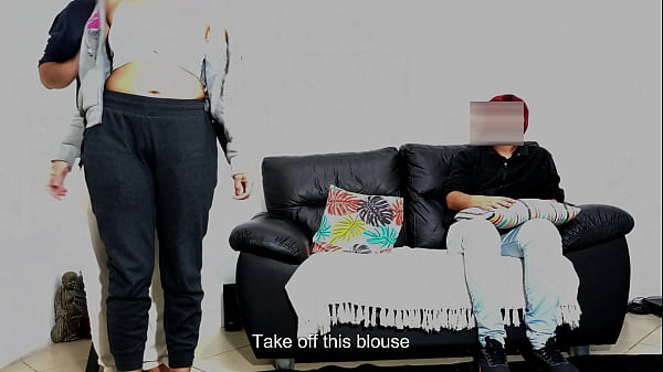 Image Stepfather tested his son's girlfriend in front of him.