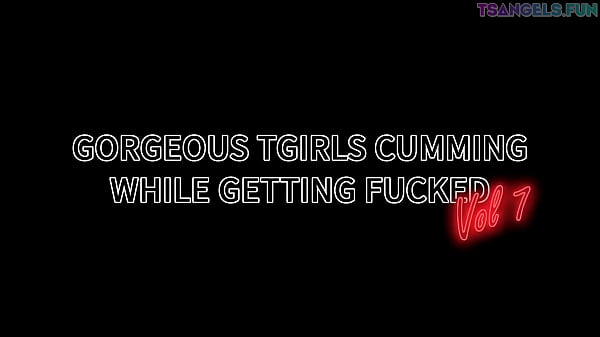 Image Gorgeous tgirls cumming while getting fucked - TSANGELS.FUN