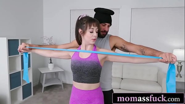 Image Fitness Guru Teaches Hot Mom New Positions in Intense Anal Workout
