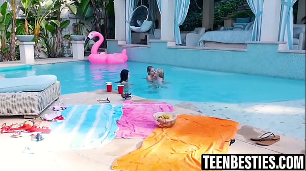Image When these three go to the pool, they know that some lesbian sex will be involved at the end of it.