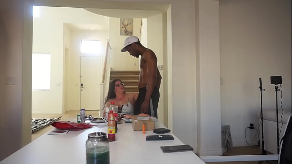Image Sexy White Slut Fucks Big Black Cock All Over the House BBC