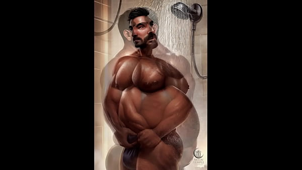 Image Heavy mature mens at work and shower