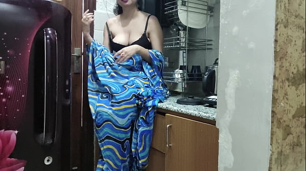 Image Indian stepmom watches and enters her stepson's Kitchen to fuck him