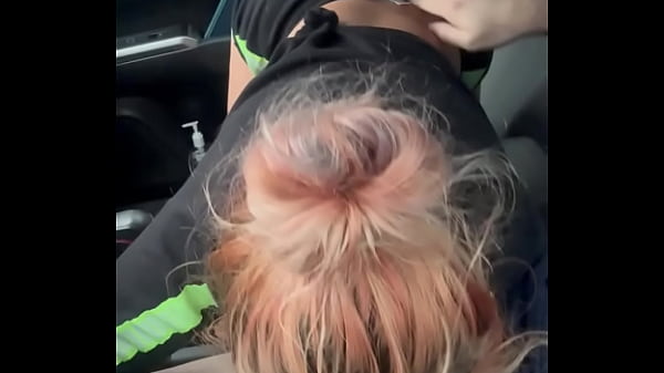 Image Real hooker has her ass out while giving a blowjob in public & takes a load of cum in mouth at the end