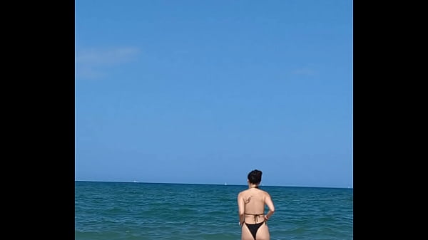 Image Fucking my Asian girlfriend in a tent on a public beach. I cum inside!
