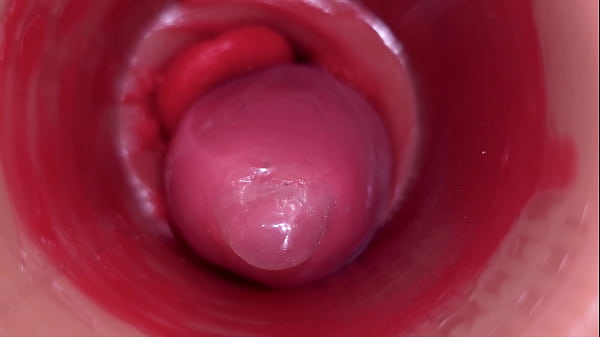 Image Inside a Camgirl Cervix POV Camera in Vagina with big dick toy