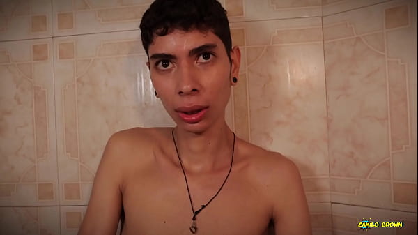 Image Hot Skinny Twink Jerking His Big Cock In The Shower Shooting His Thick Cum