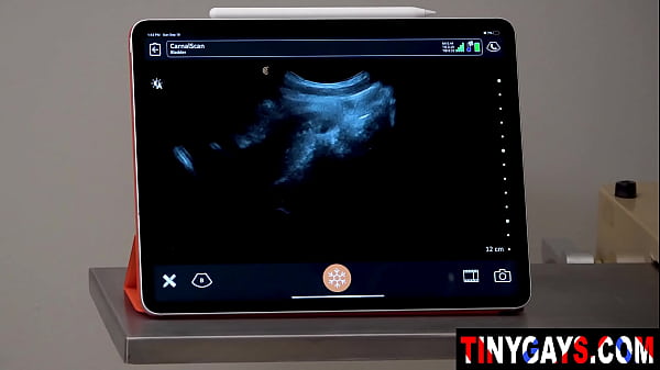Image Doctor Shooting His Load Inside the Boy to Find out If the Ejaculate Can Be Seen on The Screen - Tinygays