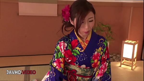 Image Hot Japanese MILF Ayumi Shinoda Teases in Kimono Before Wild BJ & Fuck