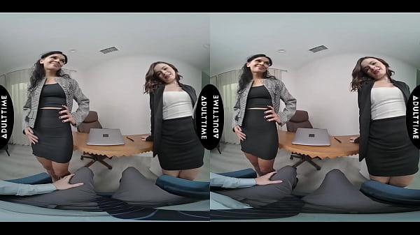 Image UP CLOSE VR - Lesbian Boss Harley Haze Watches You Fuck Her Wife Dharma Jones In Her Office - POV