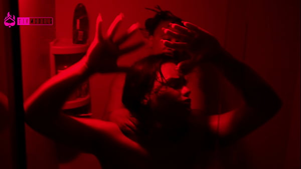 Image Girl enjoys BIG BLACK COCK in the shower!