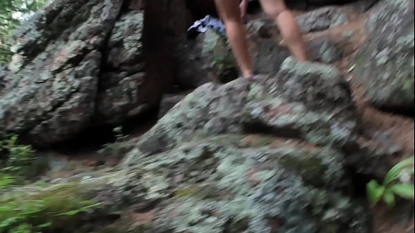 Image Hot Woman Naked Outdoor. Peeping Fetish. Nude Walk