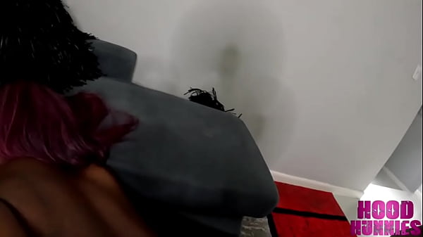 Image Big butt African getting her cheeks clapped by BBC scammer