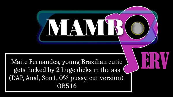 Image Maite Fernandes young Brazilian cutie gets fucked by 2 huge dicks in the ass (DAP, Anal, 3on1, 0% pussy, ATM, cut version) OB516