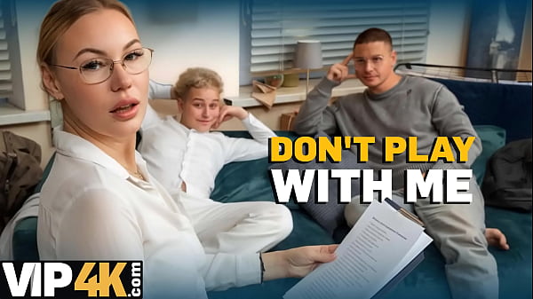 Image VIP4K. MILF teacher plays a game with 2 students