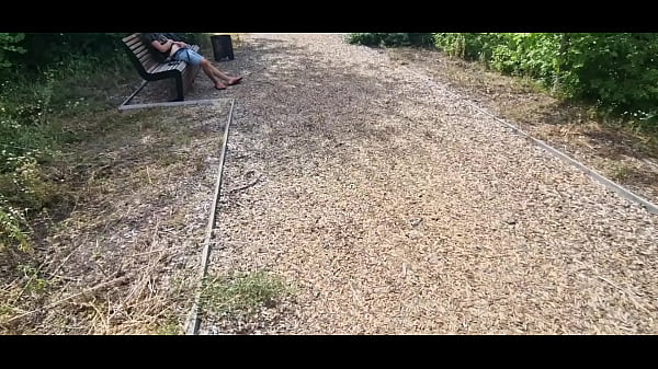 Image I jerked off a passing athlete's big cock on a bench and tasted his hot cum!