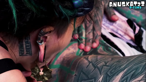 Image inexperienced tattooed hippie girl gets anal lesson from alternative pornstar