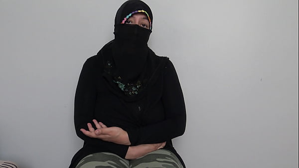 Image arabic muslim girl in hijab becomes a prostitute because she is addicted to sex