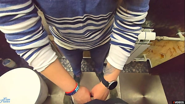 Image Stranger again cum in my panties in Restaurants toilet