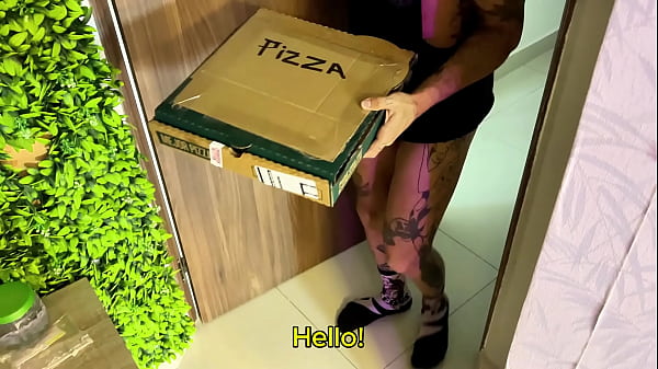 Image Girls Night with Two horny Sluts Turns Into A Threesome with Pizza Dude