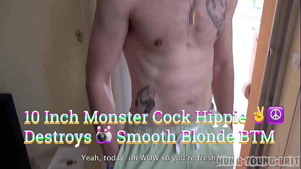 Image 10 INCH MONSTER COCK HIPPIE RAVAGES SMOOTH BLONDE BTM