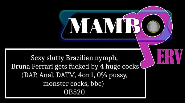 Image Sexy slutty Brazilian nymph, Bruna Ferrari gets fucked by 4 huge cocks (DAP, Anal, cumshot firing squad, DATM, 4on1, 0% pussy, monster cocks, bbc) OB520