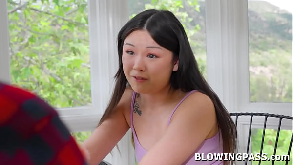 Image Teen student gives private tutor blowjob