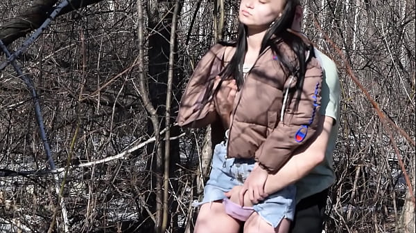 Image Caught and roughly fucked a young slut in the forest