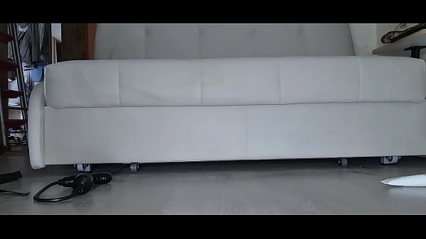 Image BBW Grace stretches her fat hairy pussy and rides a giant dildo