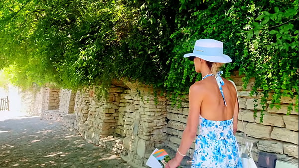 Image Visiting a castle in beatiful sea promenade town holiday VLOG