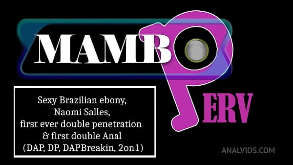 Image Sexy Brazilian ebony, Naomi Salles, first ever double penetration & first double Anal (DAP, DP, DAPBreakin, ATM, boot ...