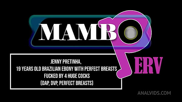 Image Jenny Pretinha, 19 years old Brazilian ebony with perfect breasts fucked by 4 huge cocks (DAP, DVP, Anal, gapes, ebony, p ...