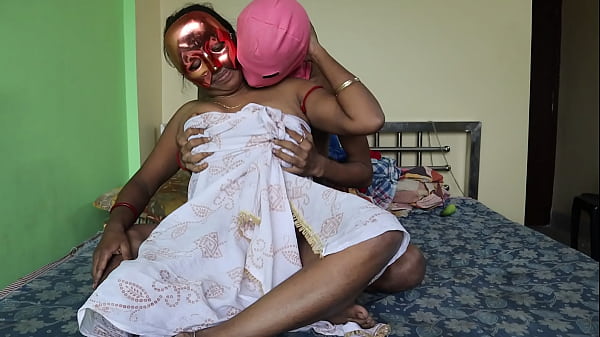 Image Desi Indian black mature housewife with black anus and black round ass randomly fucked by black young village boy