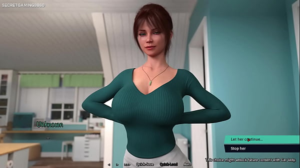 Image Summer Heat By Naughty Fox Games - Sneaky Quiet Sex With Huge Boobs MILF While Stepmom is in The Other Room