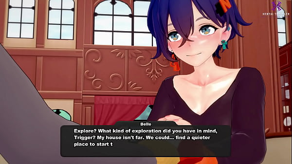 Image Zenless Zone Zero: Trigger's forbidden desires. (Trigger, Belle)